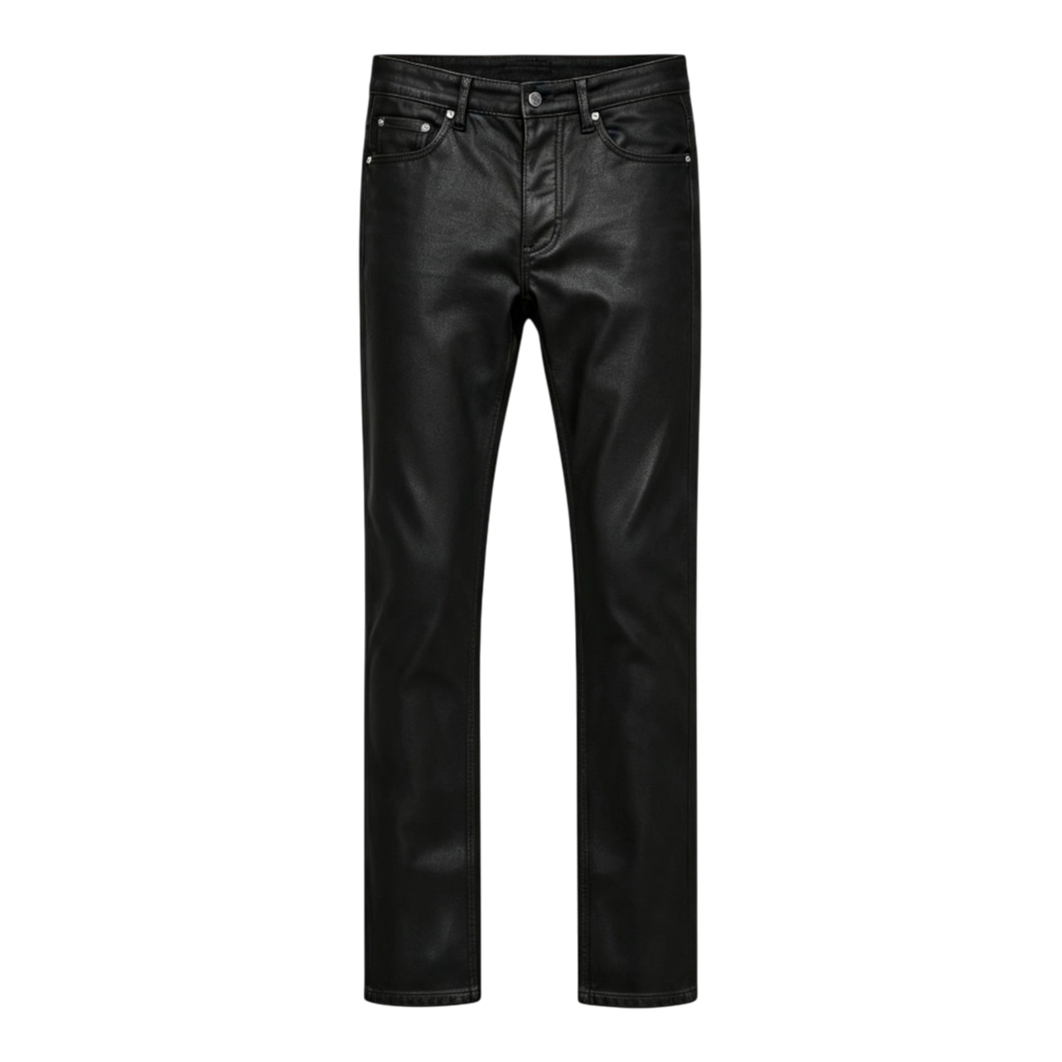 SEIJIN WAXED DENIM SKINNY BLACK