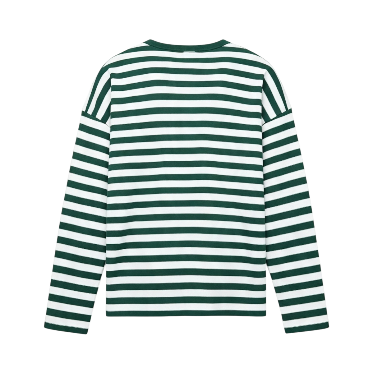 NOV STRIPED HENLEY GREEN