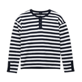 NOV STRIPED HENLEY NAVY