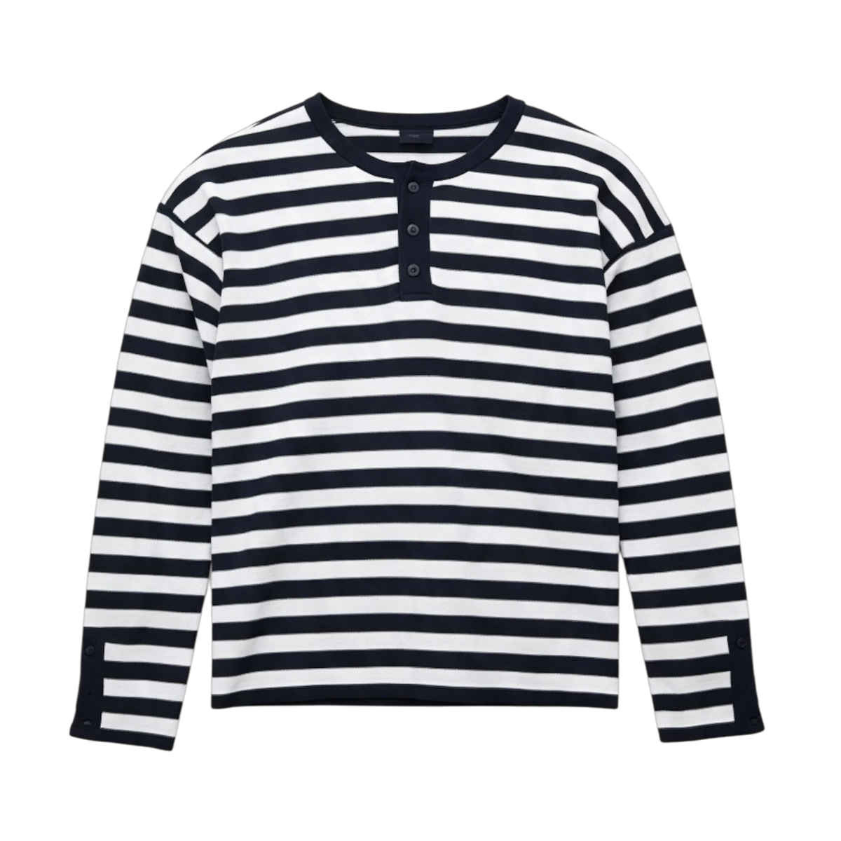 NOV STRIPED HENLEY NAVY