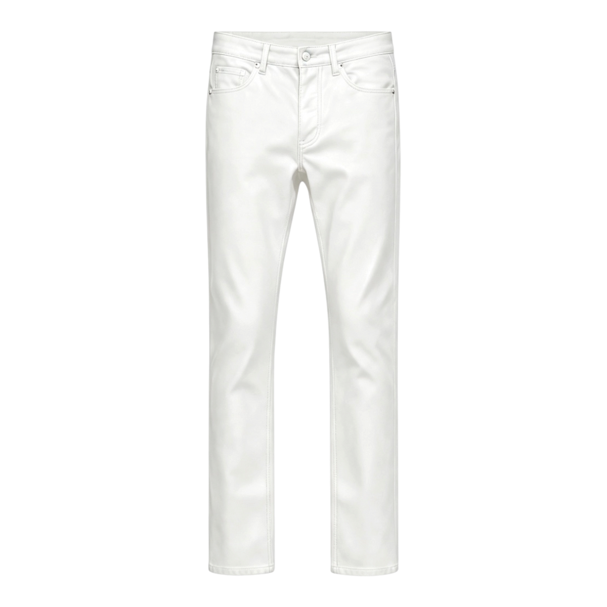 SEIJIN WAXED DENIM SKINNY WHITE